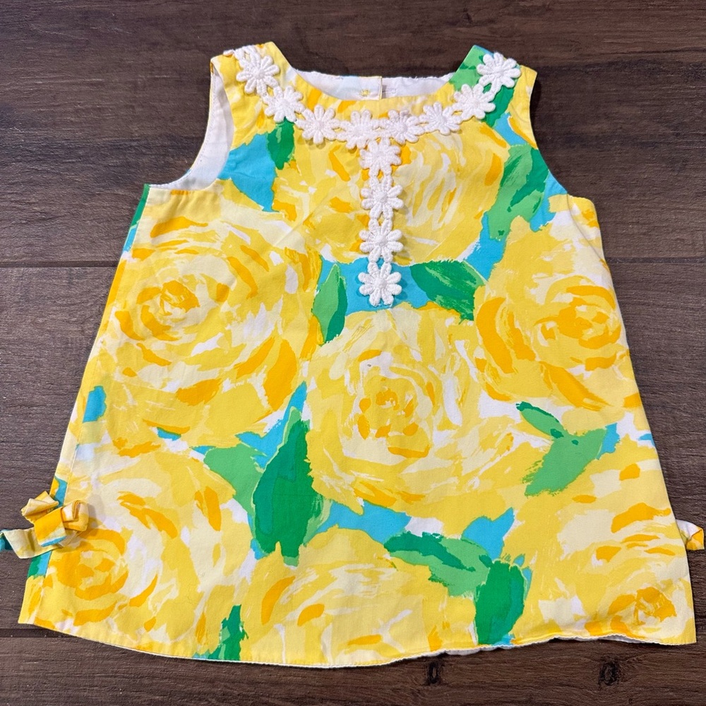 Lilly Pulitzer Yellow and Green Sleeveless Sundress
